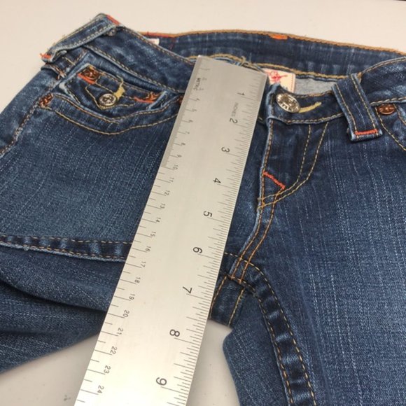RARE TRUE RELIGION JULIE SKINNY JEANS 26x32 MADE IN USA ๐บ๐ธ - Picture 9 of 13